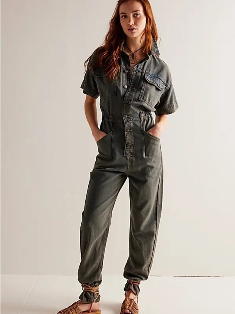 Free People Marci Washed Coverall Jumpsuit NWT - Picture 5 of 16